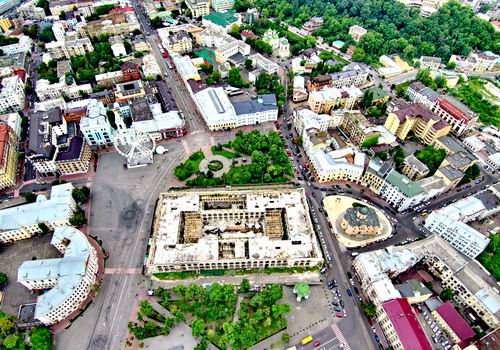 Фото - Киев - Подол с высоты - Контр пл 